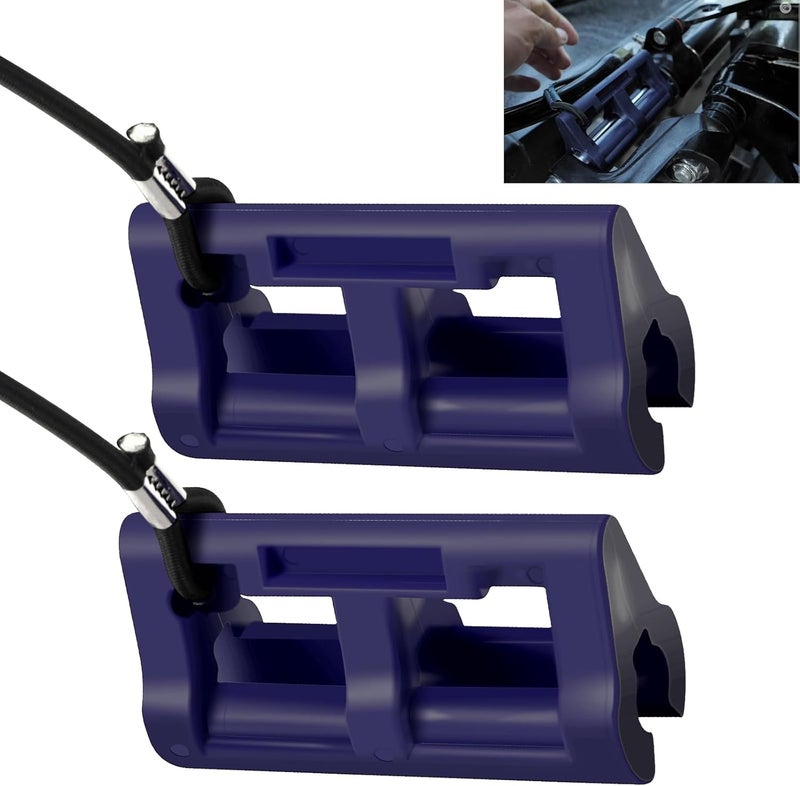 BERPSE 4" Outboard Motor Steering Lock/Hydraulic Steering Lock for Outboard Bass Boat Accessories, Transom Savers fit Outboard Motor Trailering/Transport - Prevent Swinging of Engine in Trailering (Blue) - Image 1